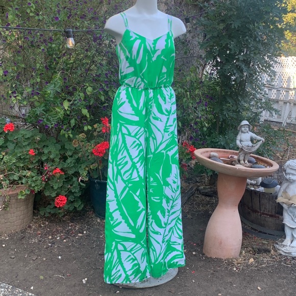 Lilly Pulitzer 20th Anniversary Boom Boom Wide Leg Jumpsuit w/ Pockets Sz Sm - Picture 11 of 13